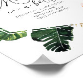 ボトルのメッセージGuest Book Signブライダルシャワー ポスター (角)