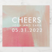 ボトルのラベルを乾杯 スパークリングワインラベル (シングルラベル)