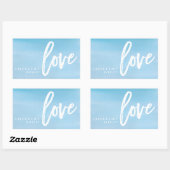 ボトルのラベルを結婚する小型シャンペンのボトルのラベル 長方形シール (シート)