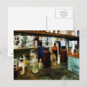 ボトルの各種化学物質 ポストカード (正面/裏面)