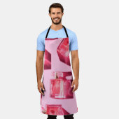 ボトルの女性香水 エプロン (着用した状態)