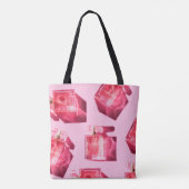 ボトルの女性香水 トートバッグ (裏面)