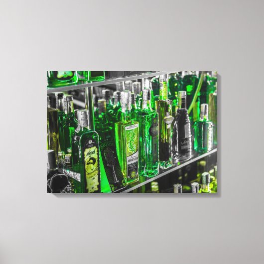 ボトルの拡大キャンバス印刷 キャンバスプリント (正面)