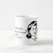 "ボトルの時間"の皮肉のマグ コーヒーマグカップ (中央)