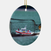 ボトルの海の装飾的なオーナメントの船 セラミックオーナメント (右)