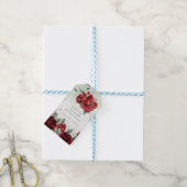 ボトルの牡丹結婚式の引き出物ギフト長いラベル ギフトタグ (より糸付き)