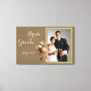 ボトルの結婚形見の菊 キャンバスプリント