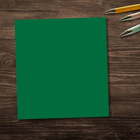 ボトルの緑無地の色 |クラシック |エレガント | ノートパッド