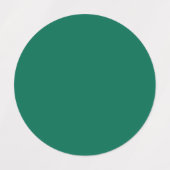 ボトルの緑無地の色 ラベル (デザイン1)