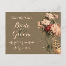 ボトルの菊ポストカードの保存