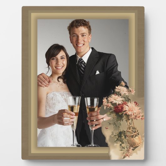 ボトルの菊 フォトプラーク (正面)