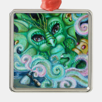 "ボトルの魔神"のオーナメント メタルオーナメント