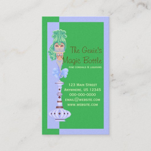 ボトルの魔神 名刺 (正面)