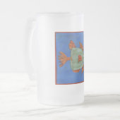 ボトルの魚 フロストグラスビールジョッキ (正面左)