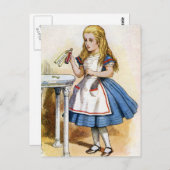 ボトルは「飲んで」と言ったので、アリスは ポストカード (正面/裏面)