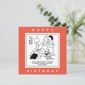 ボトルを開く人の心配漫画による傷害 カード (スタンド正面)