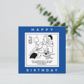 ボトルを開く人の心配漫画による傷害 カード (スタンド正面)