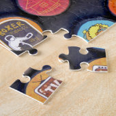 ボトルアフリカのビールの帽子。 ジグソーパズル (側面)