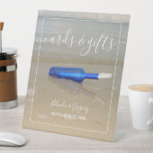 ボトルオンビーチサンドウェディングカード&ギフト 台座サイン (インサイチュ)