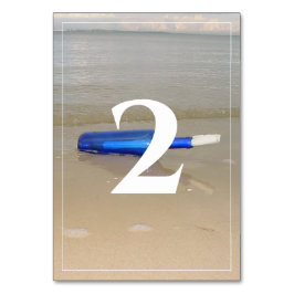 ボトルオンビーチサンド結婚ズ テーブルナンバー