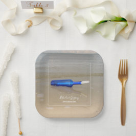 ボトルオンビーチサンド結婚ズ ペーパープレート