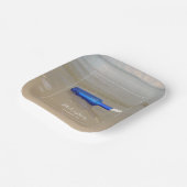 ボトルオンビーチサンド結婚ズ ペーパープレート (傾斜あり)