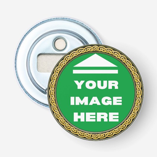 ボトルオープナパーソナライズされた- – イメージの追加/文字 栓抜き (正面)