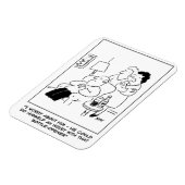 ボトルオープナーでケガをする漫画 マグネット (左側)