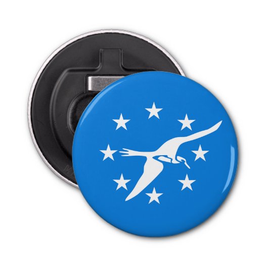 ボトルオープナーとコーパスクリスティ国旗 栓抜き (正面)