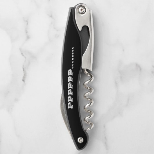 ボトルオープナーアートスタイルデザイン ソムリエナイフ (裏面)