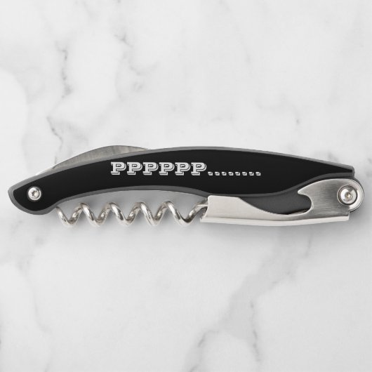 ボトルオープナーアートスタイルデザイン ソムリエナイフ (裏面)