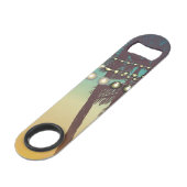 ボトルオープナービーチサンセットパームツリーストリングライト スピード栓抜き (正面アングル)