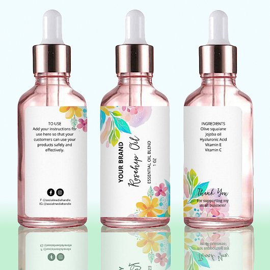 ボトルカスタムの植物体ドロッパー製品ラベル ラベル