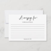 ボトルカード結婚の 招待状 (正面)