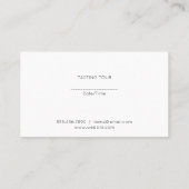 ボトルガラスロゴ | ワインの汚れ | 大理石 名刺 (裏面)