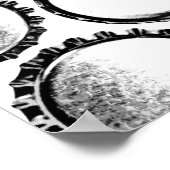 ボトルキャップアート – ビールラブ ポスター (角)