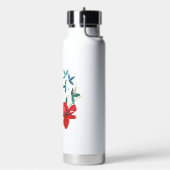 ボトルクラシック花。 ウォーターボトル (左面)