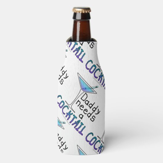 ボトルクーラー - パパはカクテルが飲みたい！ (ボトル正面)