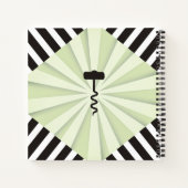 ボトルコルクスクリュー自家製ワインテイスティングジャーナル ノートブック (裏面)