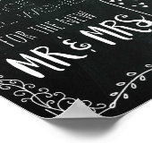 ボトルサインのデコ結婚ールポスターのメッセージ ポスター (角)