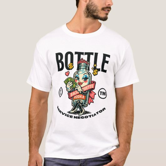 ボトルサービス交渉人 Tシャツ (正面)