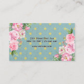 ボトルスプレー |水玉模様スプレー |花 名刺 (裏面)