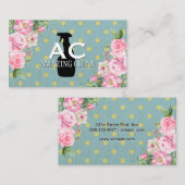 ボトルスプレー |水玉模様スプレー |花 名刺 (正面/裏面)