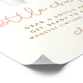 ボトルチュグボホベイビーシャワーゲームサイン ポスター (角)