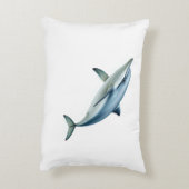 ボトルノースのドルフィン枕 アクセントクッション (裏面(縦))