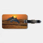 ボトルノースドルフィンアットサンセット ラゲッジタグ (裏面横)