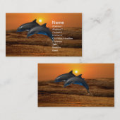 ボトルノースドルフィンアットサンセット 名刺 (正面/裏面)