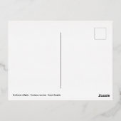 ボトルノース・イルカ頭 箔シーズンポストカード (裏面)