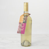 ボトルハンガーラベル、標準マット ボトルネックタグ (アングル)