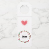 ボトルハンガーラベル- Olivia ボトルネックタグ (正面)